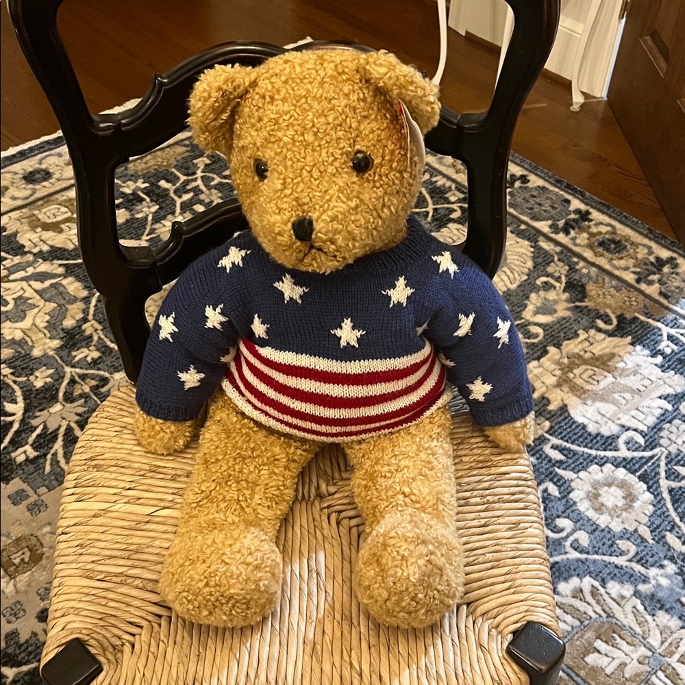 Ty Bear with Patriotic Sweater
